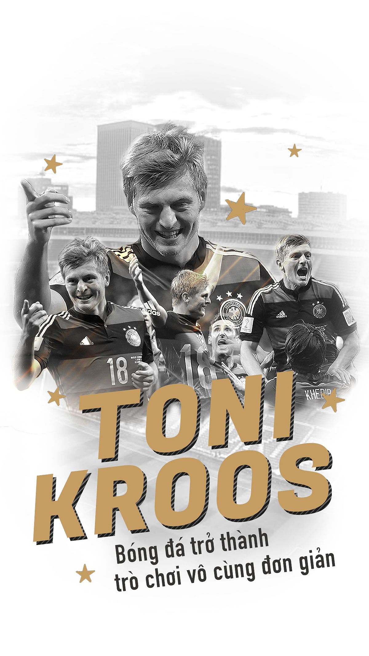 Tiền vệ Toni Kroos trong một trận đấu