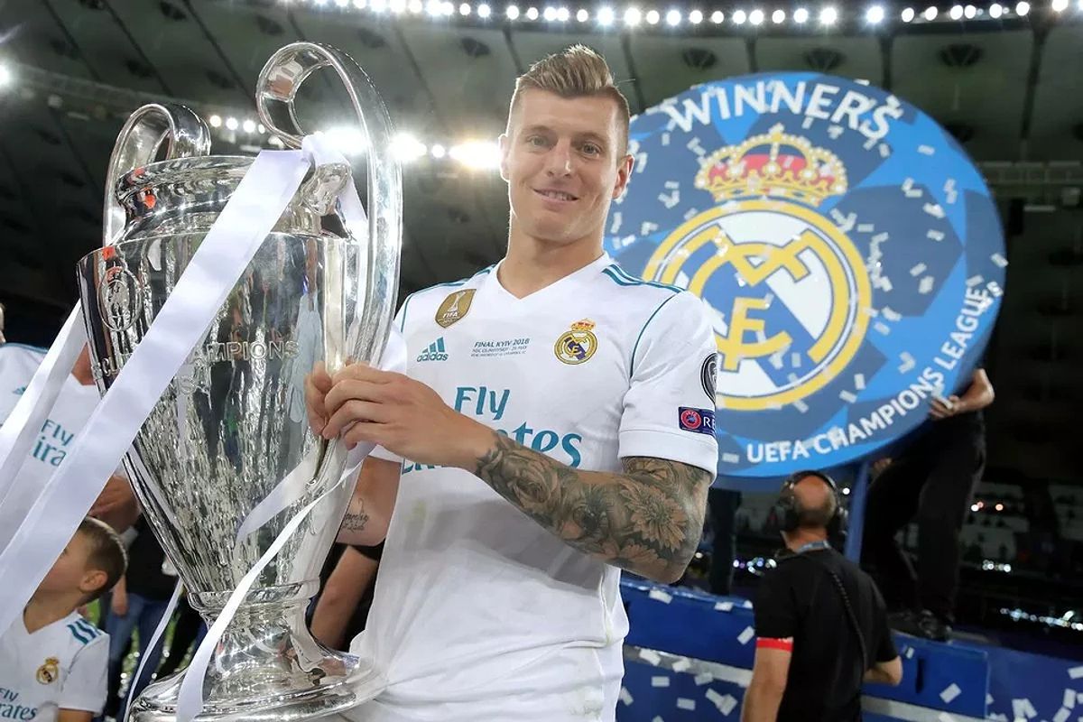 Toni Kroos giành 4 danh hiệu Champions League cùng Real Madrid.